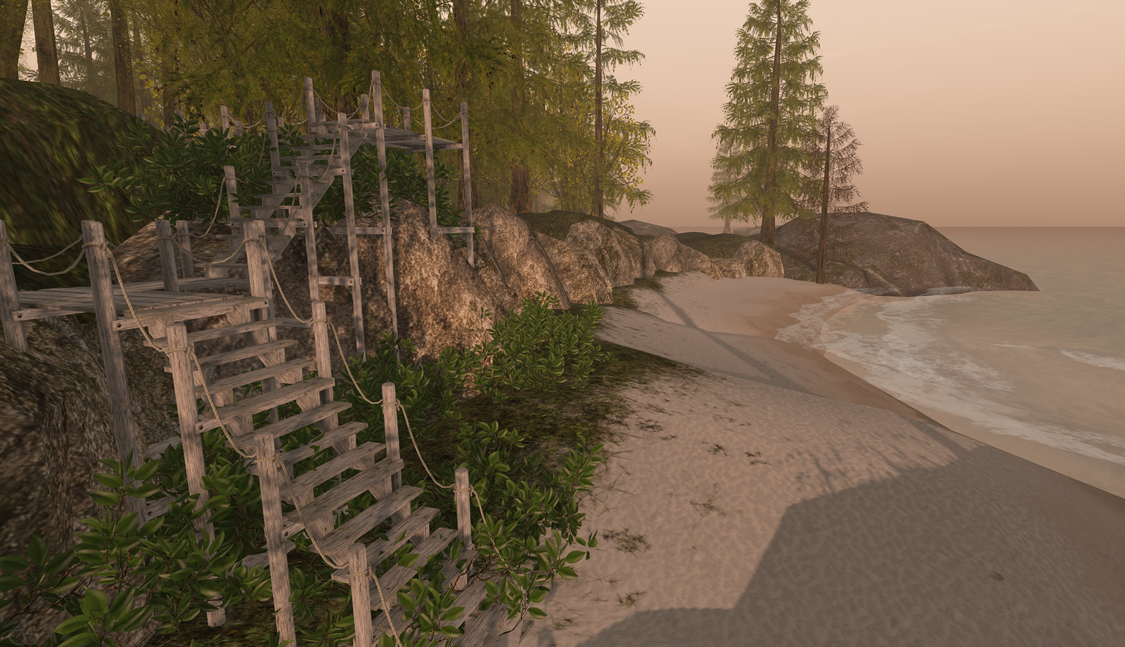 One of many beach areas.